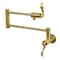 Kingston Brass KS4107DFL Wall Mount Pot Filler, Brushed Brass KS4107DFL - alternate 1